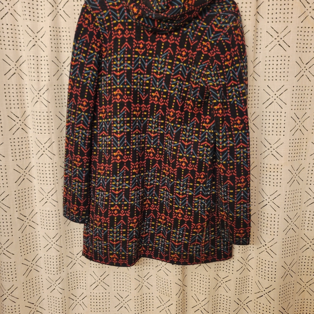 Multicolor Patterned Women's Coat - image 3